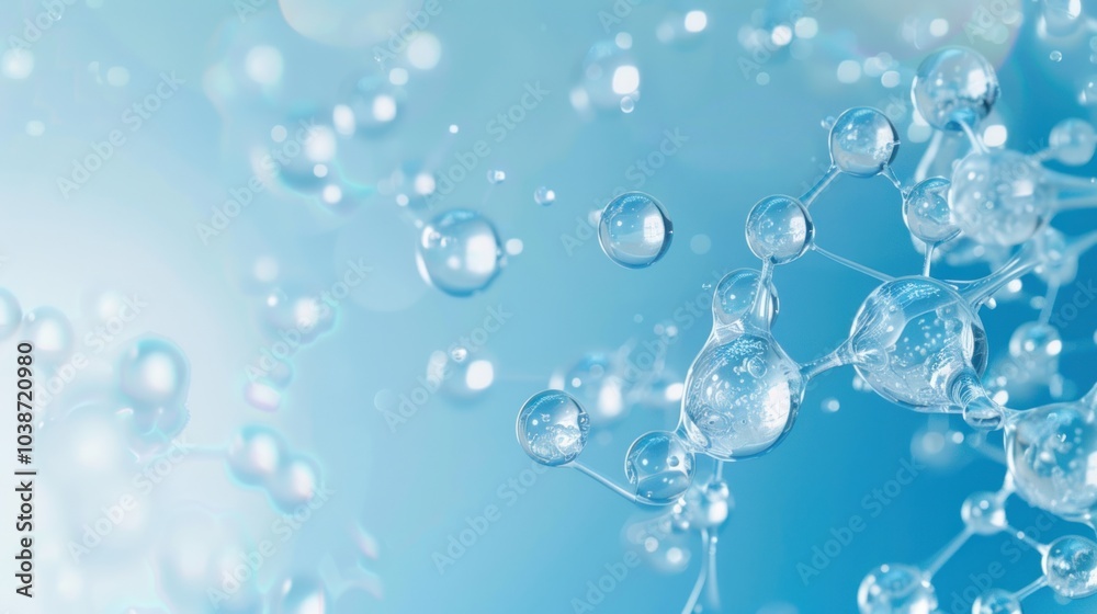 Water Molecule Abstract Water Molecule Abstract