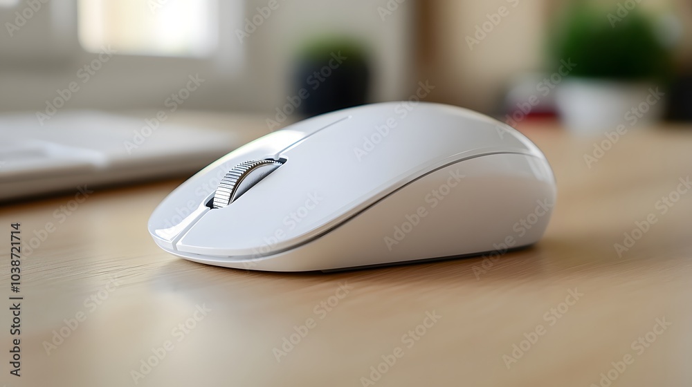 White Wireless Computer Mouse White Wireless Computer Mouse