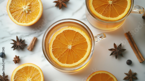 Warm Winter Tea with Orange, Anise, and Berries