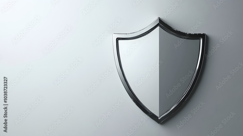 Cyber security safety shield in minimalistic style. 3d vector illustration. white background
Cyber security safety shield in minimalistic style. 3d vector illustration. white background