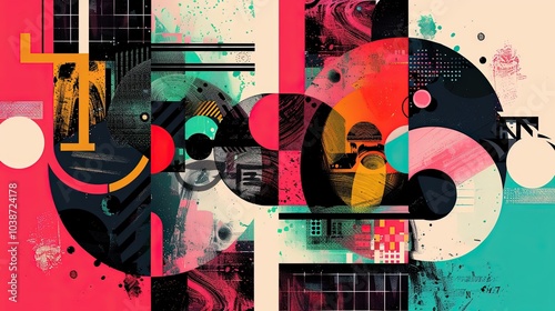 Dynamic abstract artwork fe...