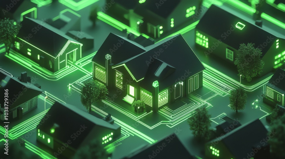 The concept of smart home battery storage in matte gray and glowing green colors The concept of smart home battery storage in matte gray and glowing green colors