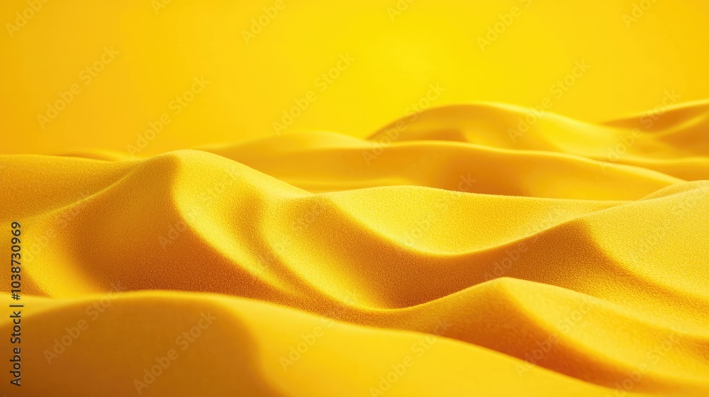Abstract yellow wavy fabric texture on a bright background. Abstract yellow wavy fabric texture on a bright background.