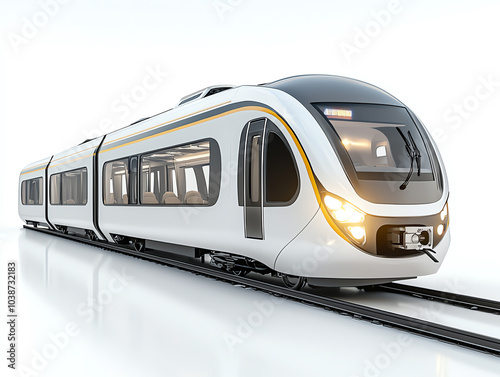 Exploring the future of transportation a hypermodern subway train with sleek aerodynamic design revolutionizing urban mobility photo