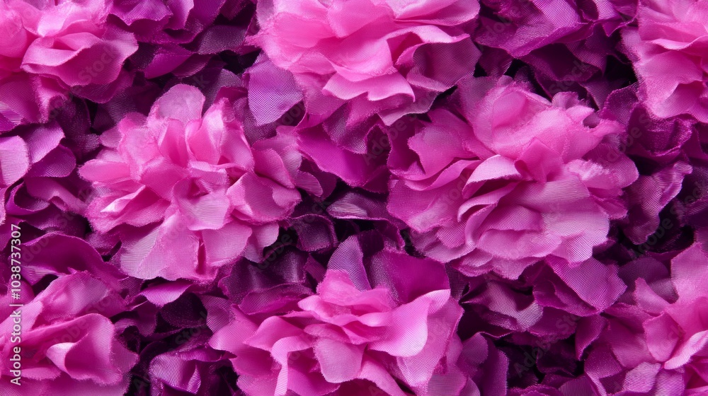Fototapeta premium Pink and Purple Flower Texture Fabric Background