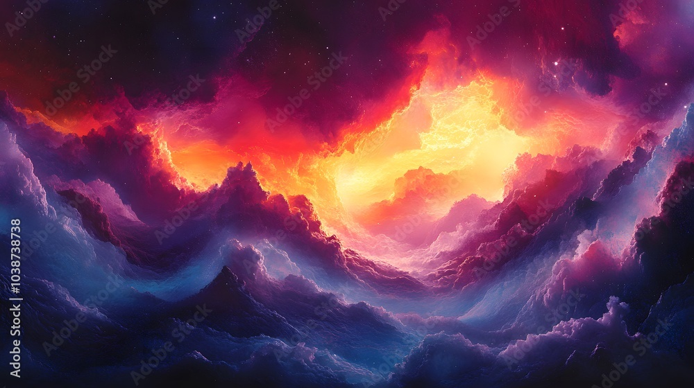 Fototapeta premium Celestial Cloudscape