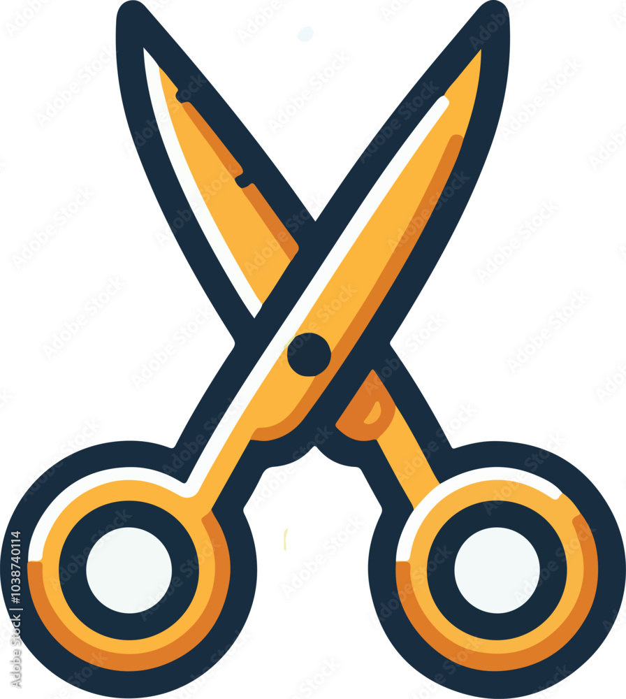 Scissor icon. Black scissor icon isolated on white background. Scissor symbol. Vector illustration Scissor icon. Black scissor icon isolated on white background. Scissor symbol. Vector illustration