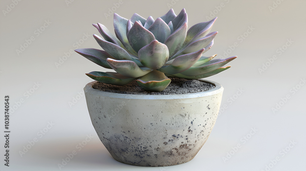 A white background with a minimalist composition of an 'Echeveria elegans in a sleek white ceramic pot, showing its blue green rosettes with pink-tipped leaves A white background with a minimalist composition of an 'Echeveria elegans in a sleek white ceramic pot, showing its blue green rosettes with pink-tipped leaves