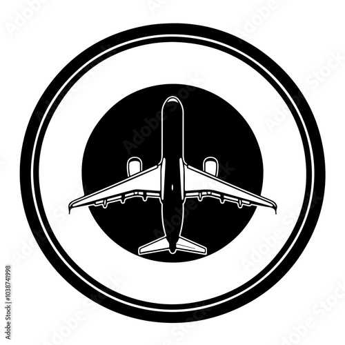 Airplane in circle