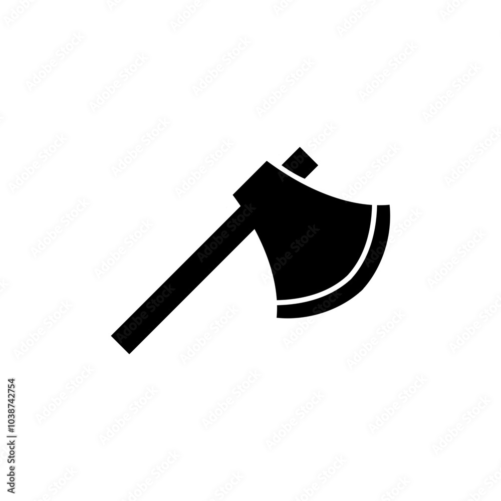 Axe silhouette icon with simple and modern design Axe silhouette icon with simple and modern design