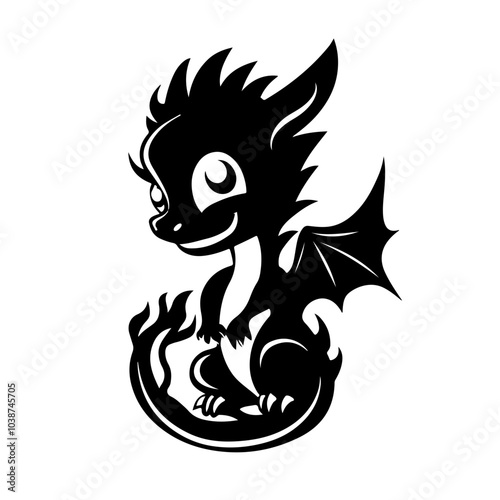 Baby dragon fire tail