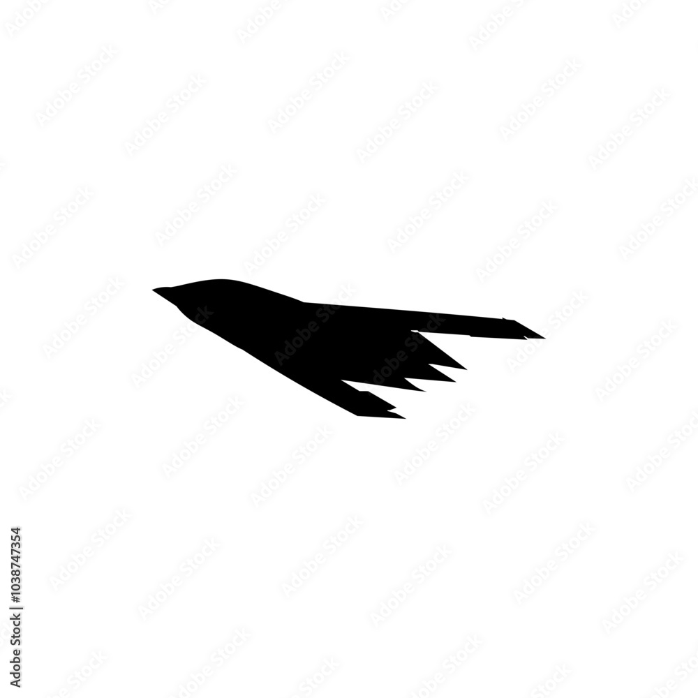 Silhouette of the Jet Fighter, Fighter Aircraft, are military aircraft designed primarily for air-to-air combat. Vector Illustration Silhouette of the Jet Fighter, Fighter Aircraft, are military aircraft designed primarily for air-to-air combat. Vector Illustration
