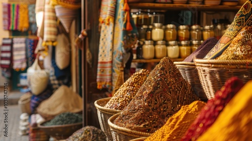 Vibrant Local Market Scene in Marrakech