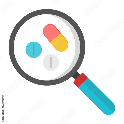 Perfect design icon of search medicine 

