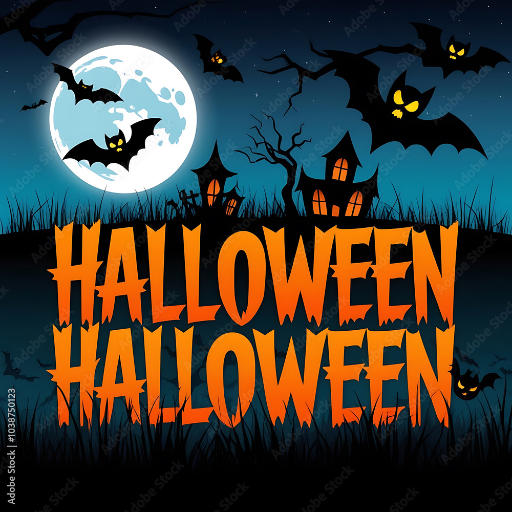 One spooky halloween pumpkin, Jack O Lantern, with an evil face and eyes on a wooden bench, table with a misty gray coastal night background One spooky halloween pumpkin, Jack O Lantern, with an evil face and eyes on a wooden bench, table with a misty gray coastal night background