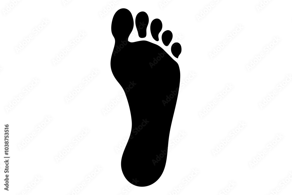 Footprint, silhouette, foot, toes, sole, barefoot, podiatry, orthopedics, stride, gait, walking, stepping, imprint, track, trace, mark, impression, shape, outline, human, anatomy, body part, black, wh Footprint, silhouette, foot, toes, sole, barefoot, podiatry, orthopedics, stride, gait, walking, stepping, imprint, track, trace, mark, impression, shape, outline, human, anatomy, body part, black, wh