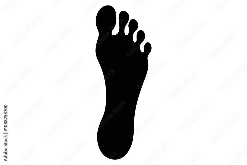 Footprint, silhouette, foot, toes, sole, barefoot, podiatry, orthopedics, stride, gait, walking, stepping, imprint, track, trace, mark, impression, shape, outline, human, anatomy, body part, black, wh Footprint, silhouette, foot, toes, sole, barefoot, podiatry, orthopedics, stride, gait, walking, stepping, imprint, track, trace, mark, impression, shape, outline, human, anatomy, body part, black, wh