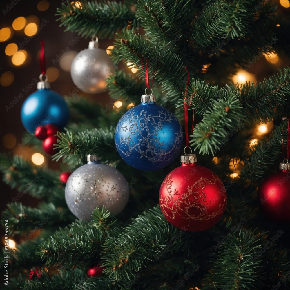 Beautiful lights fill the holiday tree Beautiful lights fill the holiday tree
