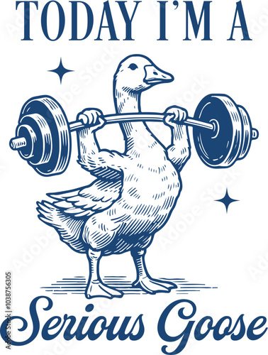 Today I'm A Serious Goose Design for T-Shirt, Funny Silly Goose Svg, Silly Goose On The Loose