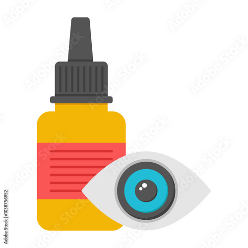 An icon design of eye drops

