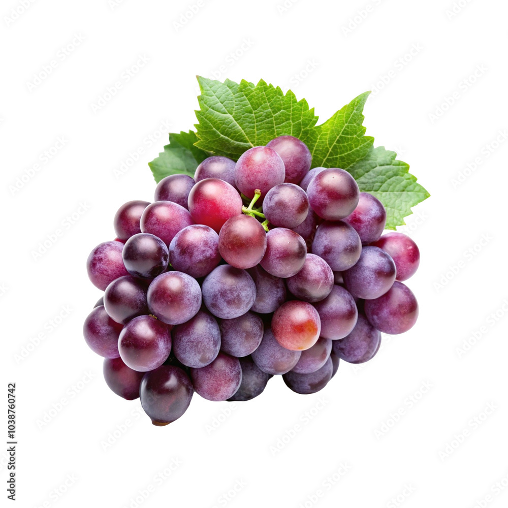 Fototapeta premium Fresh grape, isolated on a transparent background