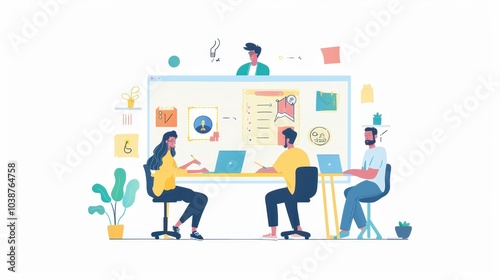 Remote Team Brainstorming Session Online