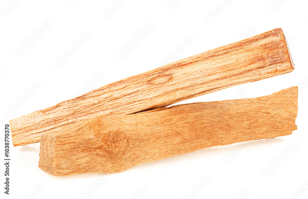 Incense - Palo santo wood sticks isolated on a white background. Bursera graveolens, holy wood. Incense - Palo santo wood sticks isolated on a white background. Bursera graveolens, holy wood.