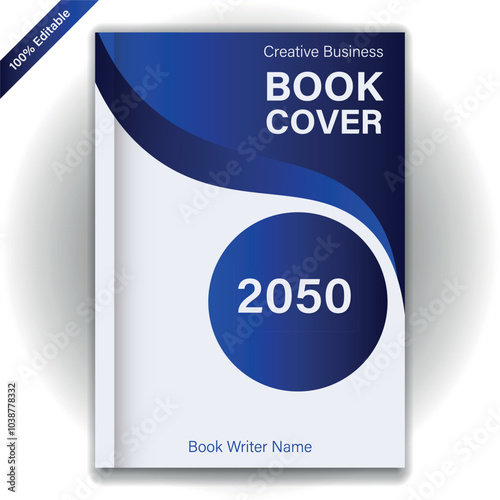 modern book cover and company annual report design template