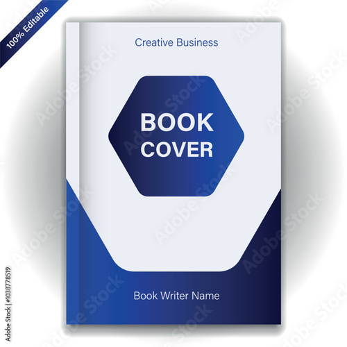 modern book cover and company annual report design template