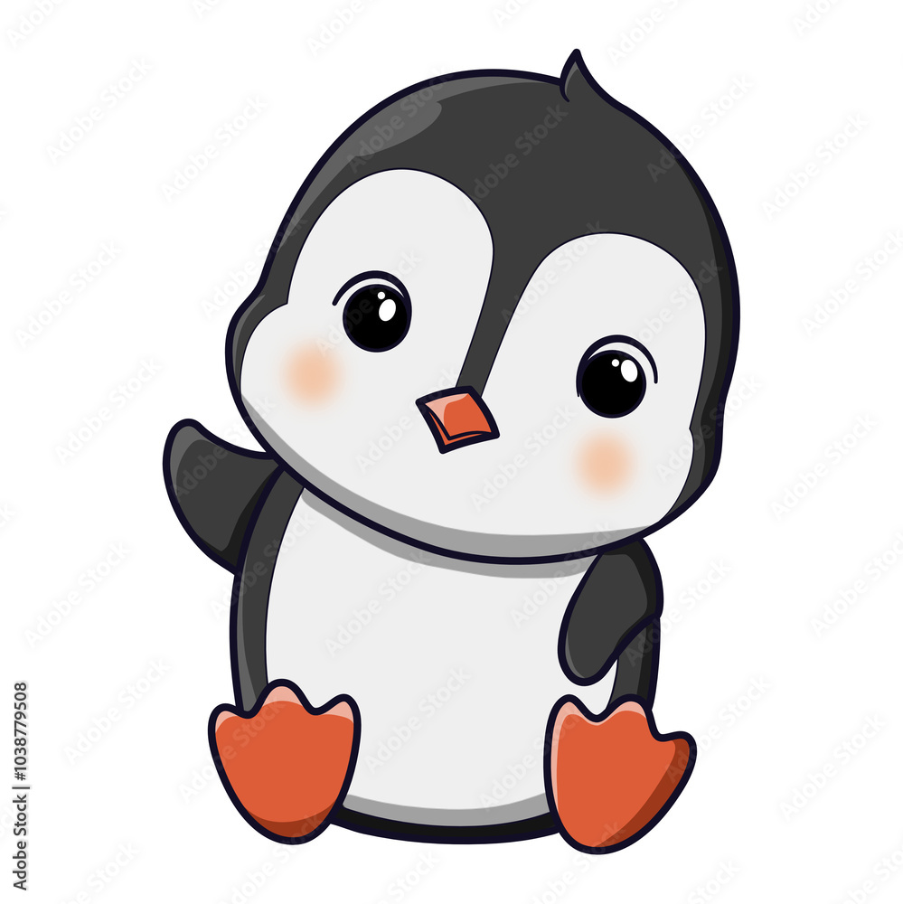 Obraz premium Cute penguin illustration 