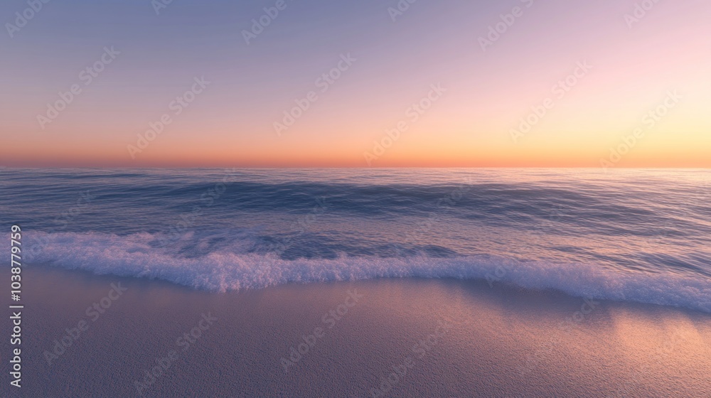 Peaceful Sunset Over the Ocean