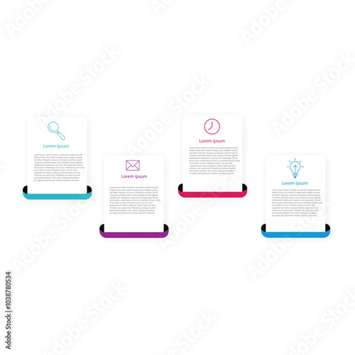 teps business data visualization timeline process infographic template