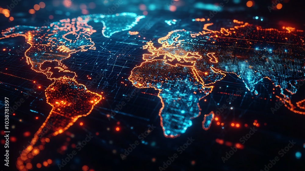 A Digital Representation of the World with a Focus on Europe and Africa A Digital Representation of the World with a Focus on Europe and Africa