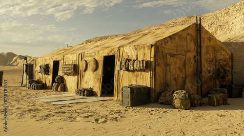 Desert Barracks with Sand Resistant Materials