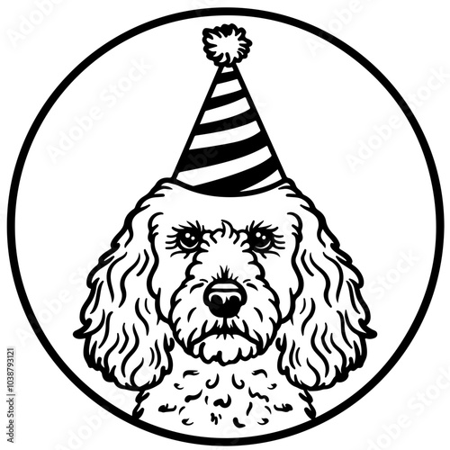 Cockapoo Birthday Hat