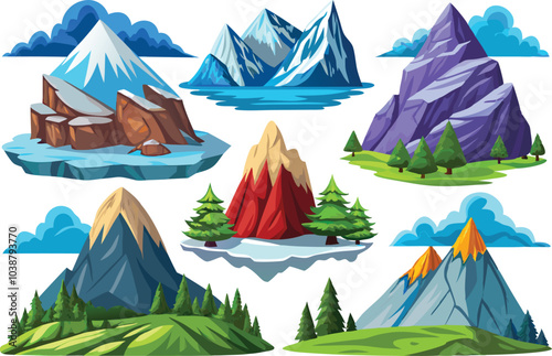 Mountain clipart vector photo