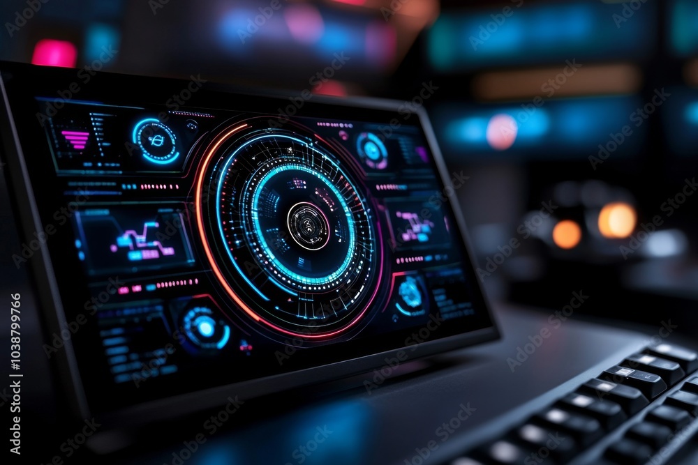 AI-powered control room in a factory, with large digital displays monitoring production, efficiency, and safety AI-powered control room in a factory, with large digital displays monitoring production, efficiency, and safety