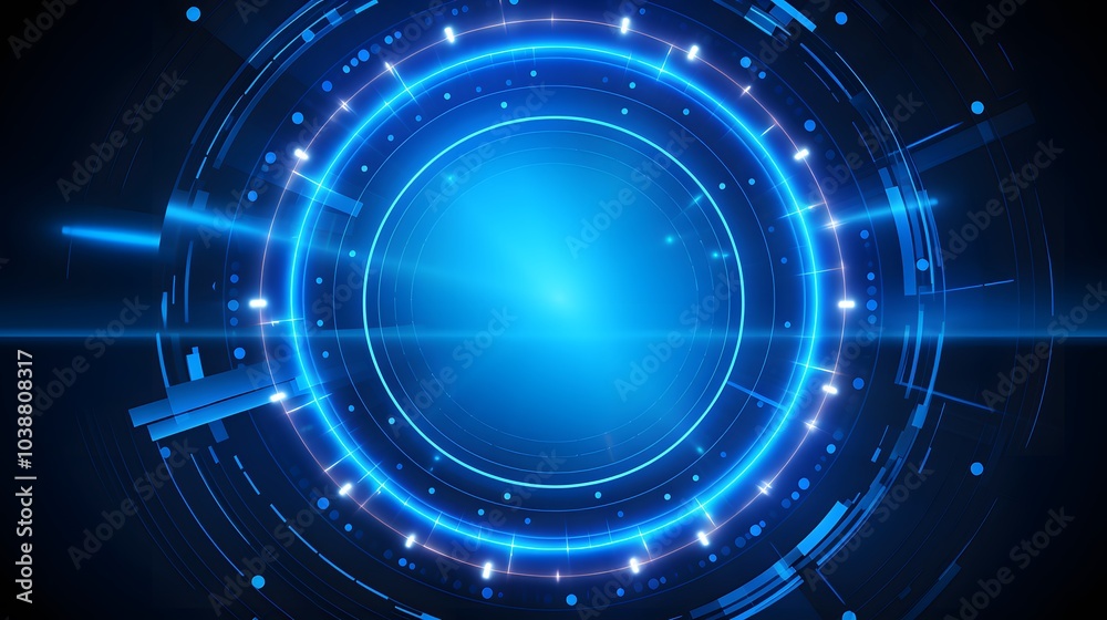 blue Abstract technology background circles digital hi-tech technology design background. concept innovation. vector illustration blue Abstract technology background circles digital hi-tech technology design background. concept innovation. vector illustration