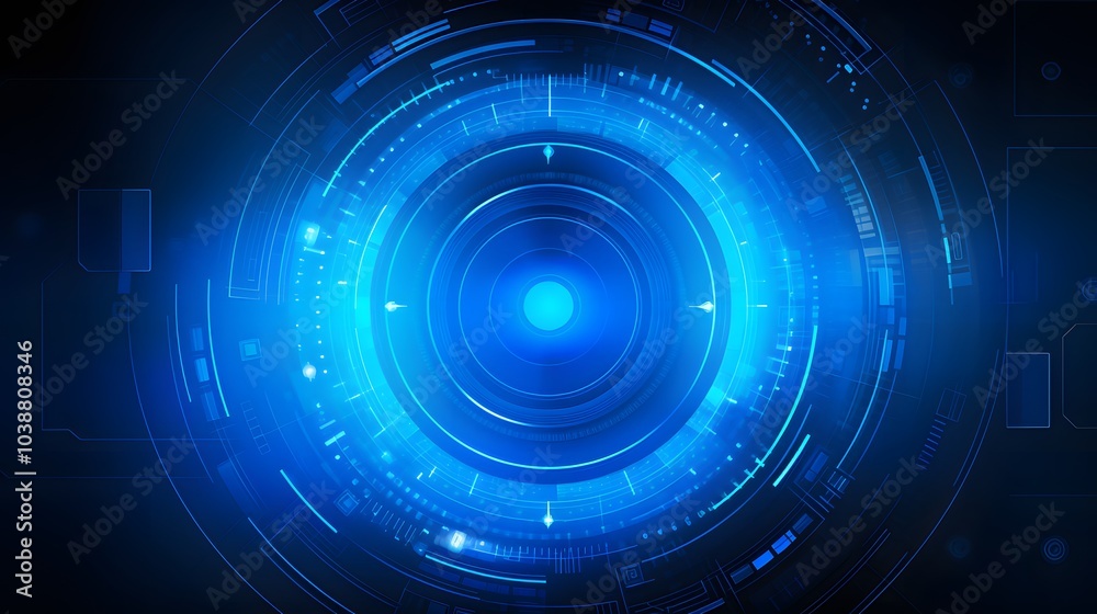 blue Abstract technology background circles digital hi-tech technology design background. concept innovation. vector illustration blue Abstract technology background circles digital hi-tech technology design background. concept innovation. vector illustration