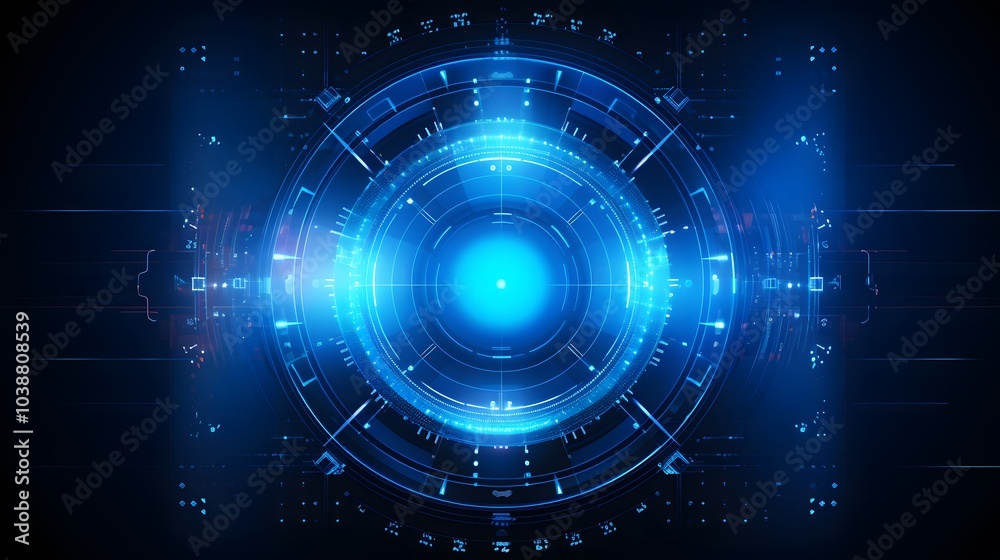 blue Abstract technology background circles digital hi-tech technology design background. concept innovation. vector illustration blue Abstract technology background circles digital hi-tech technology design background. concept innovation. vector illustration