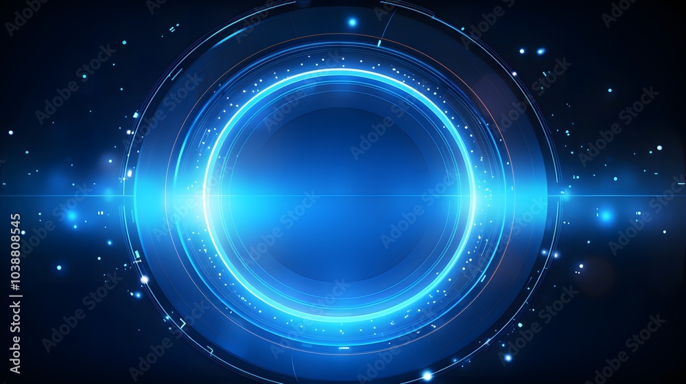 blue Abstract technology background circles digital hi-tech technology design background. concept innovation. vector illustration blue Abstract technology background circles digital hi-tech technology design background. concept innovation. vector illustration