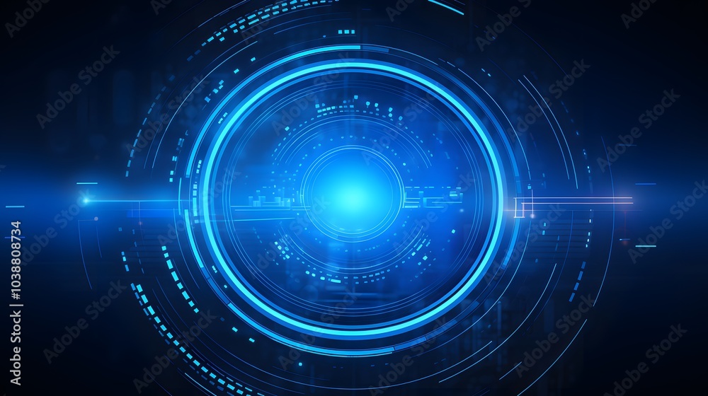 blue Abstract technology background circles digital hi-tech technology design background. concept innovation. vector illustration blue Abstract technology background circles digital hi-tech technology design background. concept innovation. vector illustration