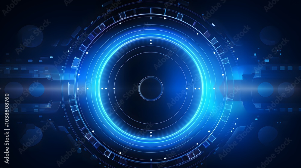 blue Abstract technology background circles digital hi-tech technology design background. concept innovation. vector illustration blue Abstract technology background circles digital hi-tech technology design background. concept innovation. vector illustration
