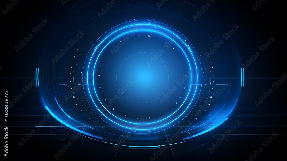blue Abstract technology background circles digital hi-tech technology design background. concept innovation. vector illustration blue Abstract technology background circles digital hi-tech technology design background. concept innovation. vector illustration