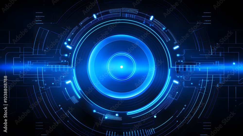 blue Abstract technology background circles digital hi-tech technology design background. concept innovation. vector illustration blue Abstract technology background circles digital hi-tech technology design background. concept innovation. vector illustration