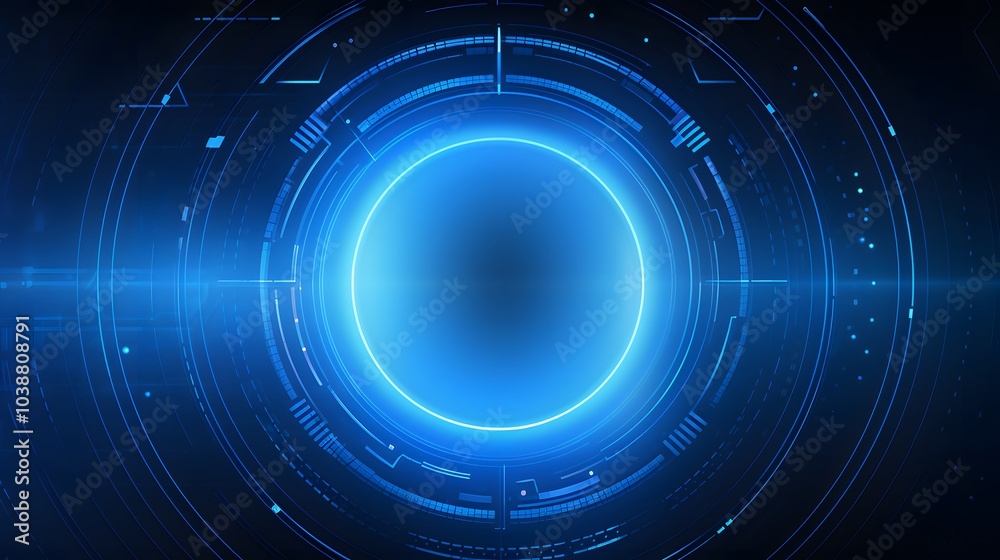 blue Abstract technology background circles digital hi-tech technology design background. concept innovation. vector illustration blue Abstract technology background circles digital hi-tech technology design background. concept innovation. vector illustration