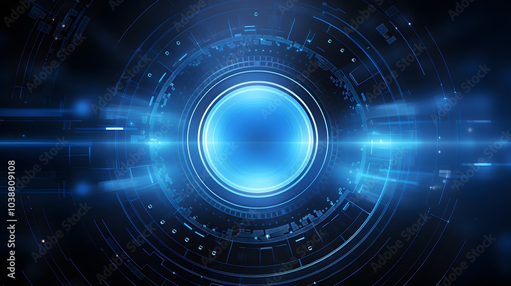 blue Abstract technology background circles digital hi-tech technology design background. concept innovation. vector illustration blue Abstract technology background circles digital hi-tech technology design background. concept innovation. vector illustration