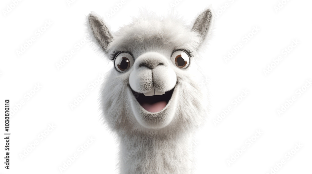 Happy Alpaca Face.