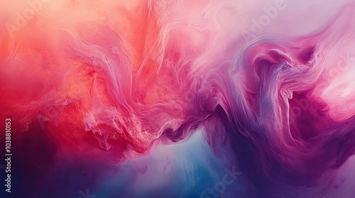 Swirled smoke background with a gradient of colors. Illustration for banner, poster, cover, brochure or presentation.