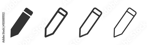 Edit pen vector icon. Create modify pen sign button. Pencil icon. Sign up icon